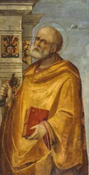 Triptychon-Panel mit dem hl. Petrus